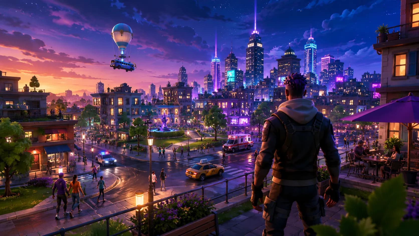 Escena conceptual del futuro proyecto de Fortnite Roleplay